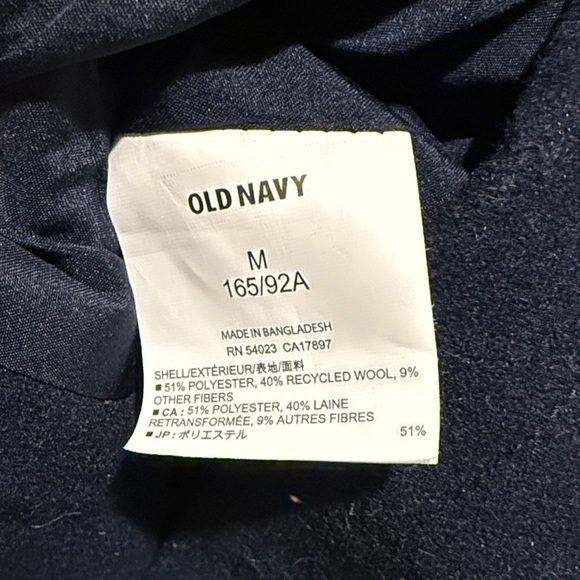 Old Navy Dark Blue Peacoat - Picture 4 of 4